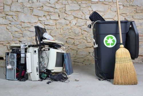 Successful construction project with sustainable waste management
